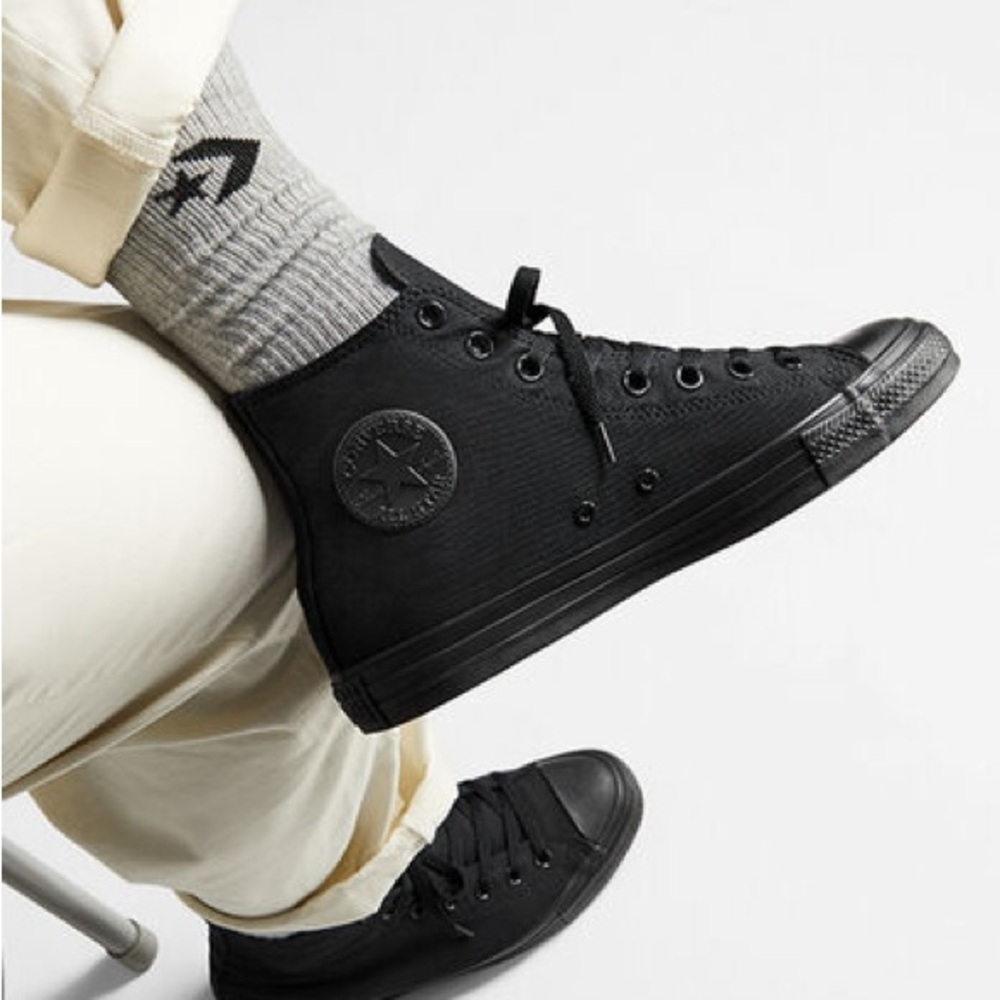 Converse Chuck Taylor All Star High Top Black Monochrome Unisex Sneaker Men’s 9